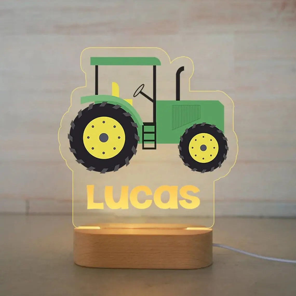 Personalized Children’s Animal-Themed Night Light – Custom Name Acrylic Lamp, Baby Bedroom Decor, Gift for Birthday or Christmas