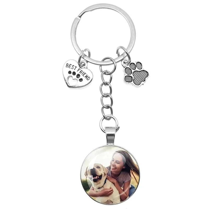 Custom Pet Photo Key Ring