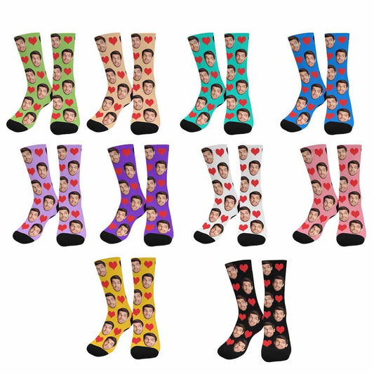 personalised face photo socks