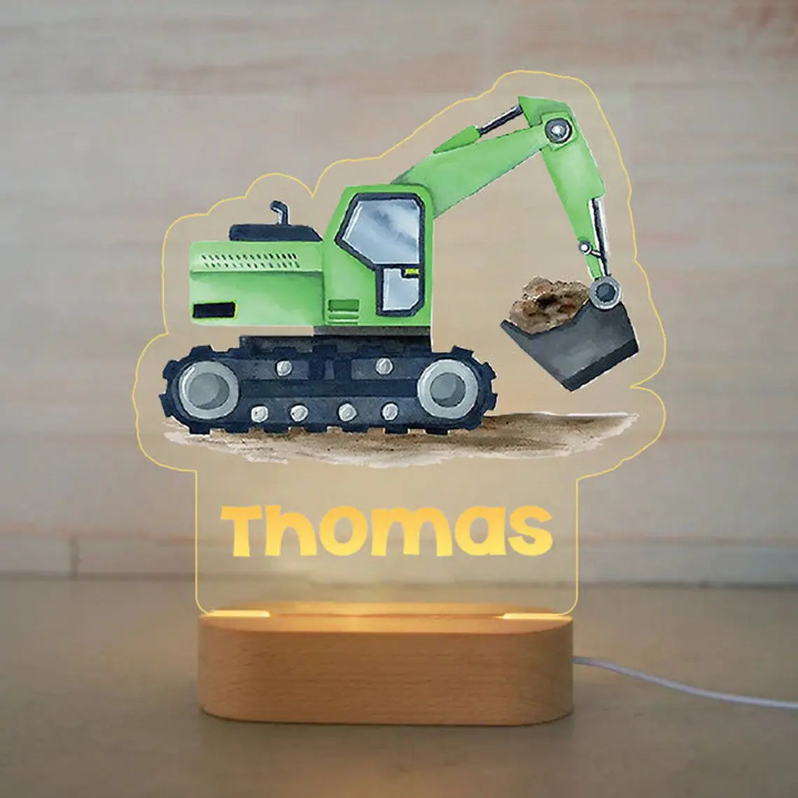 Personalized Children’s Animal-Themed Night Light – Custom Name Acrylic Lamp, Baby Bedroom Decor, Gift for Birthday or Christmas