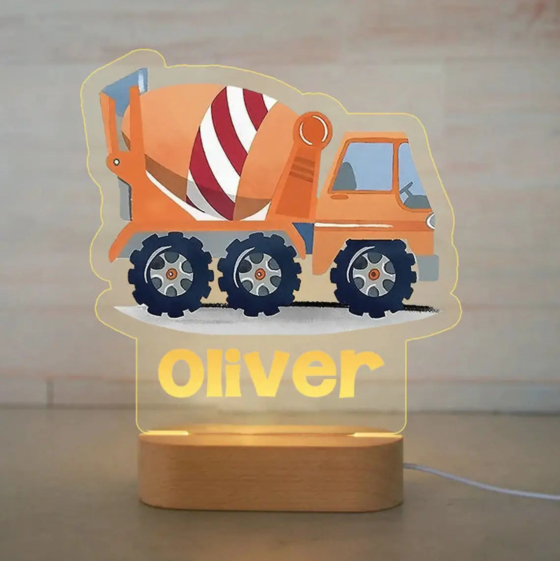 Personalized Children’s Animal-Themed Night Light – Custom Name Acrylic Lamp, Baby Bedroom Decor, Gift for Birthday or Christmas