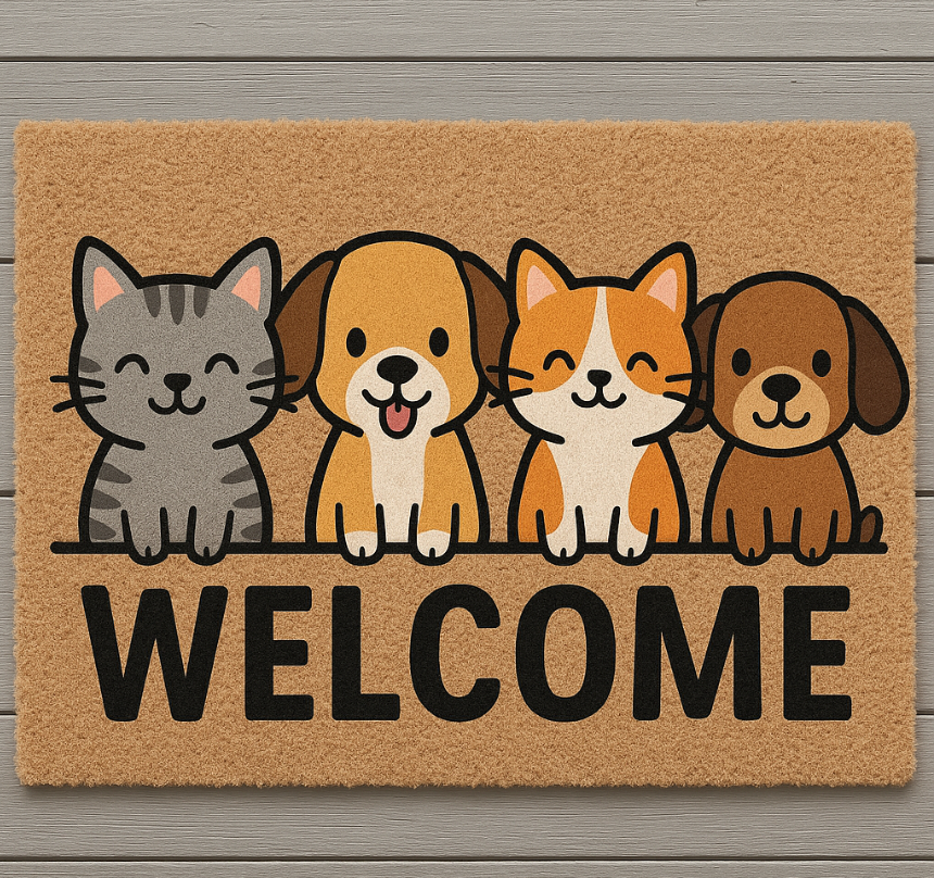 Welcome Home: How a Custom Pet Doormat Adds Personality to Your Porch