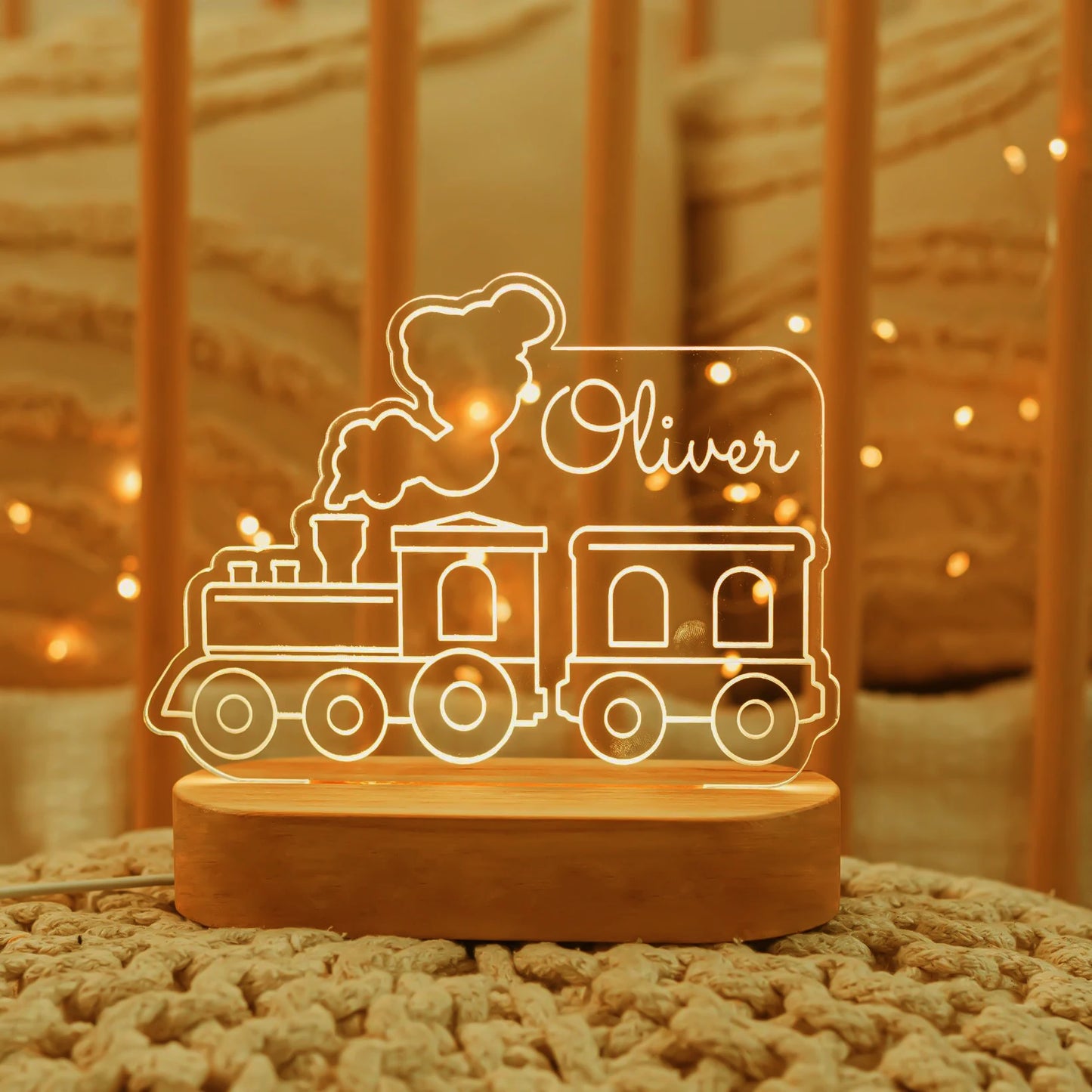Custom Kids Name LED Night Light – Personalized Acrylic Lamp for Baby Nursery, Bedroom, Birthday, Home Decoration