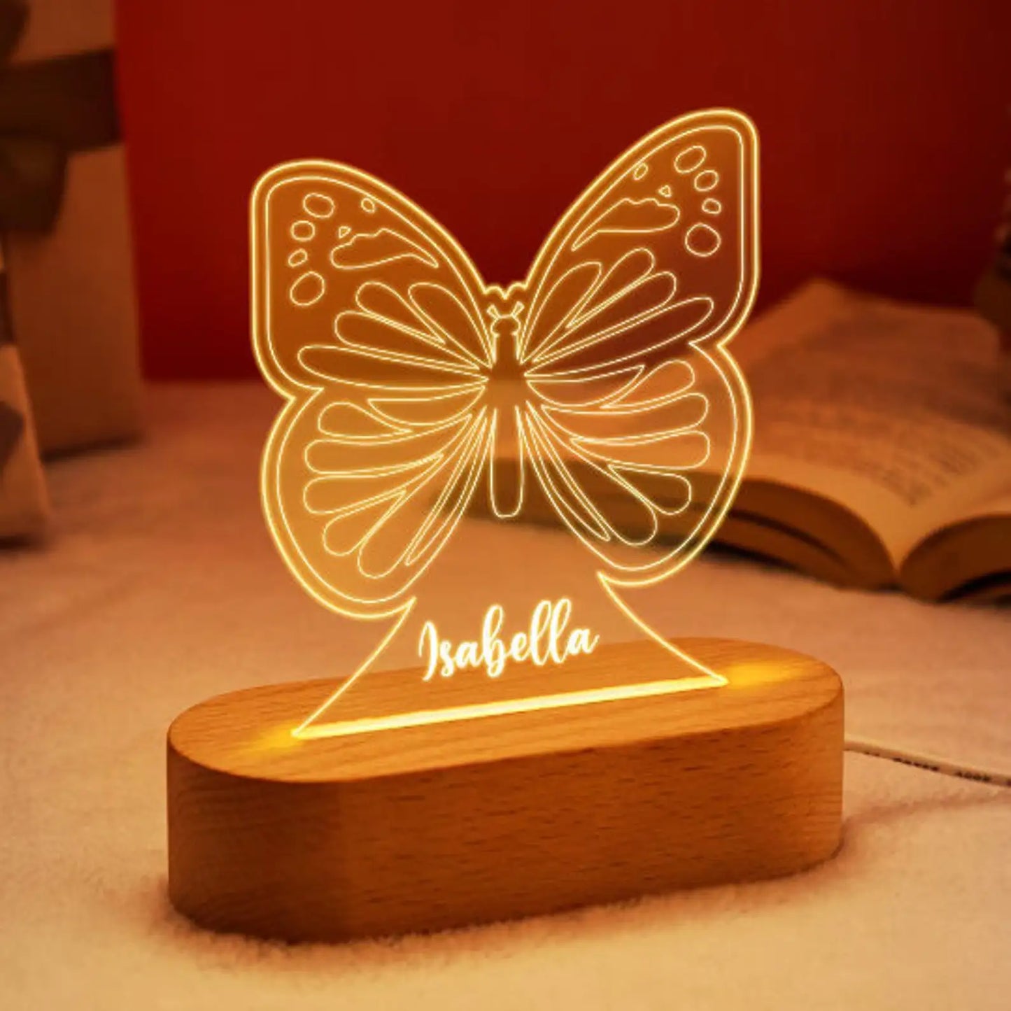 Custom Kids Name LED Night Light – Personalized Acrylic Lamp for Baby Nursery, Bedroom, Birthday, Home Decoration