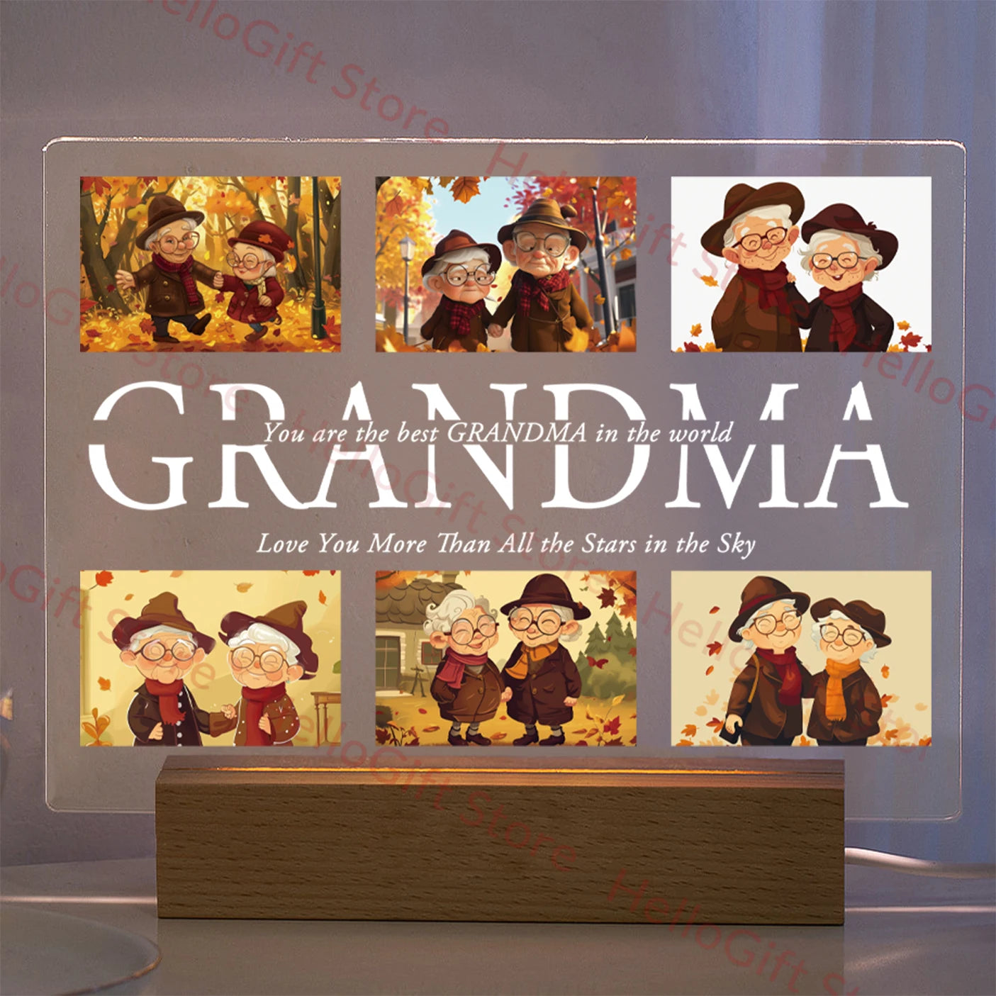 Personalized LED Acrylic Night Light – Custom Photo & Text 3D Lamp, Gift for Mom, Dad, Family, Love, Birthday, Christmas