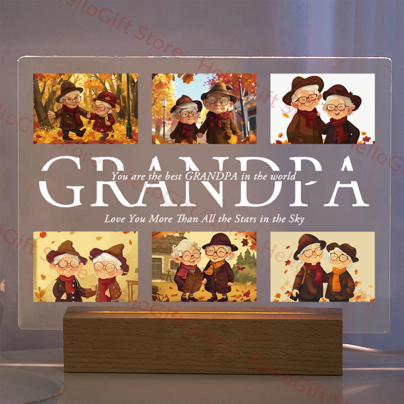 Personalized LED Acrylic Night Light – Custom Photo & Text 3D Lamp, Gift for Mom, Dad, Family, Love, Birthday, Christmas